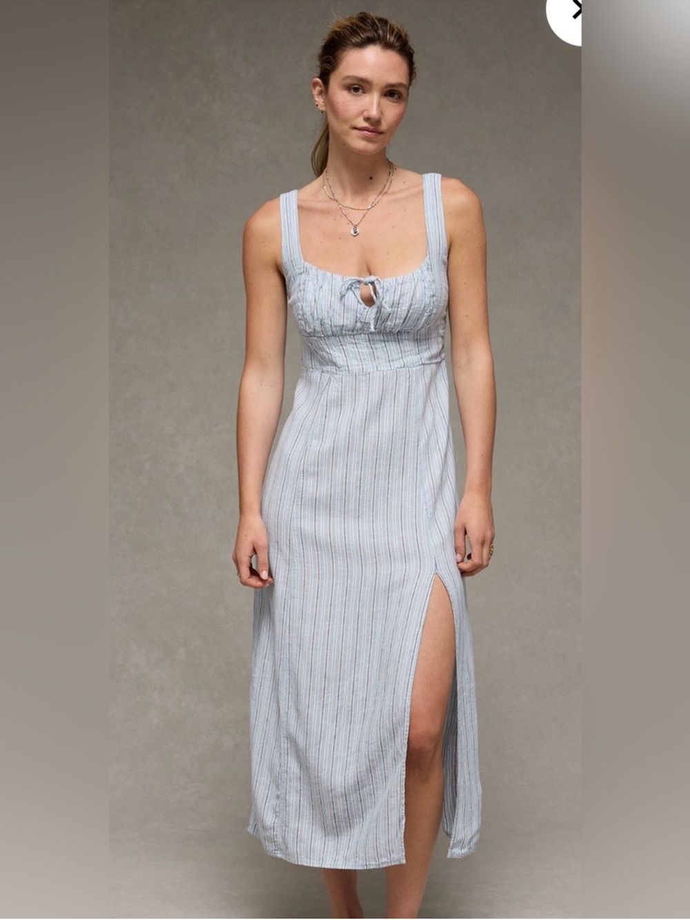 NWT AE Catie Corset Column Midi
Dress